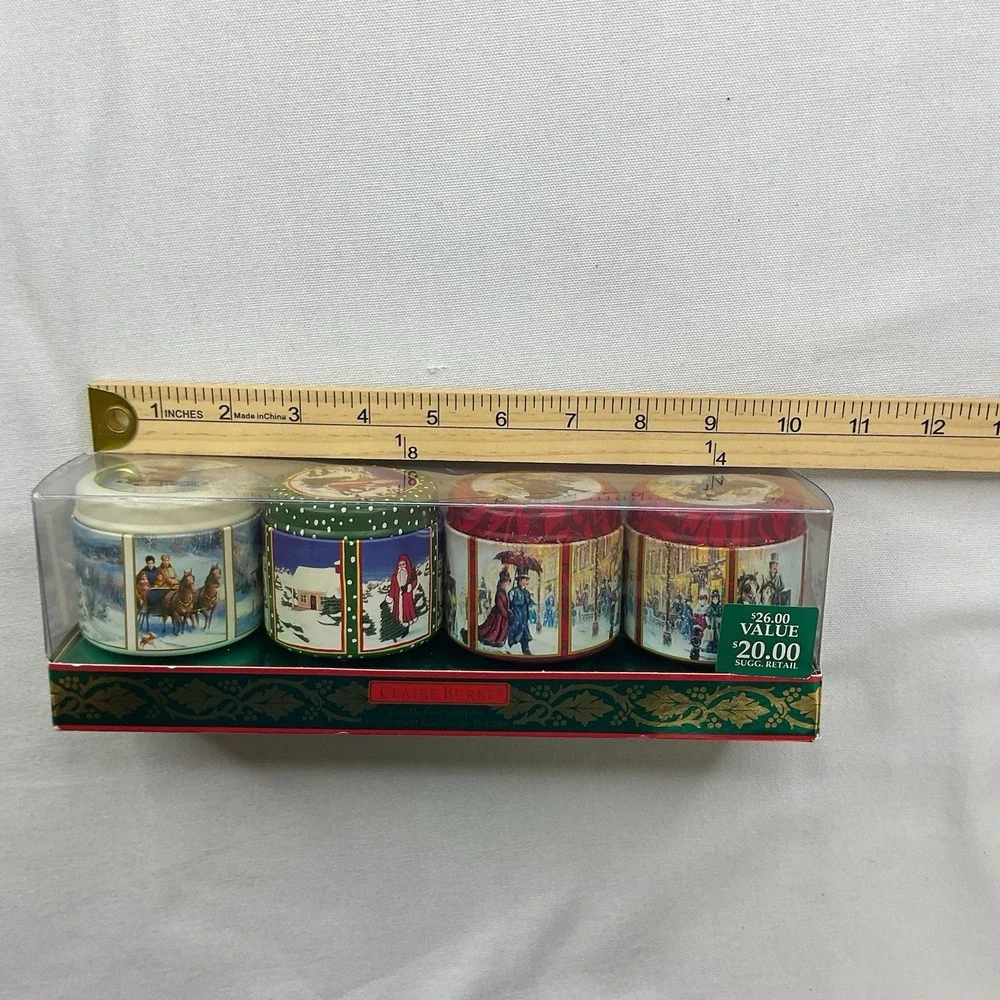 Claire Burke Candle Gift Sampler Retired Christmas Memories Holiday Jubilee